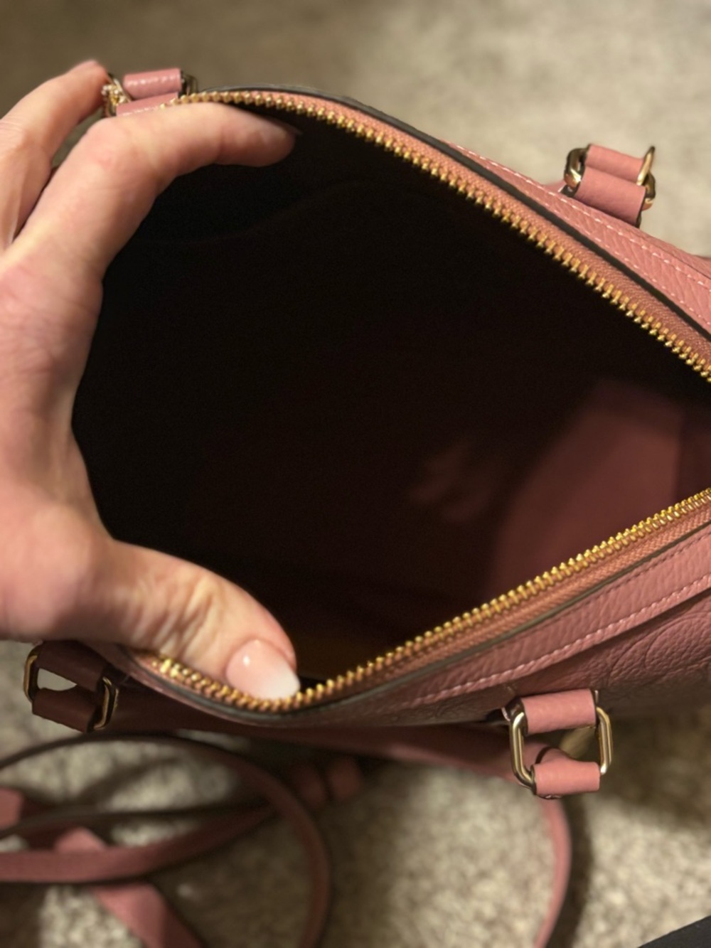 Coach Pink Embossed medium Rowan - Picture 6 of 6